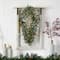 3ft. White LED Lights Holiday Geometric Christmas Diamond Wreath With Pinecones